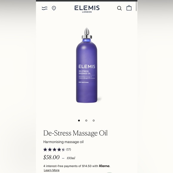 ELEMIS- De- Stress Massage Oil - Picture 5 of 5